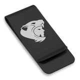 Stainless Steel Aztec Jaguar Warrior Champion Classic Slim Money Clip