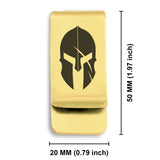 Stainless Steel Gladiator Warrior Champion Classic Slim Money Clip