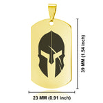 Stainless Steel Gladiator Warrior Champion Dog Tag Keychain - Comfort Zone Studios