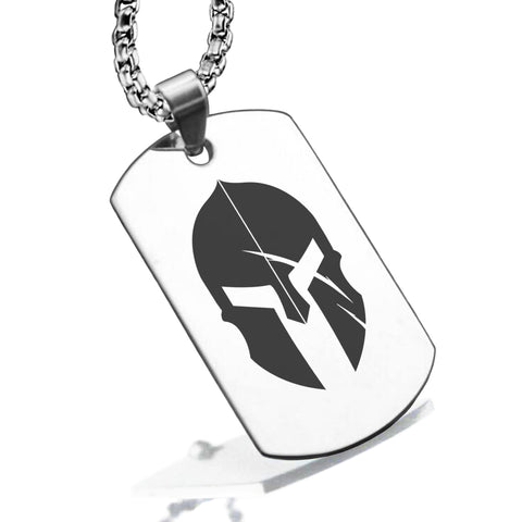 Stainless Steel Gladiator Warrior Champion Dog Tag Pendant - Comfort Zone Studios
