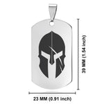 Stainless Steel Gladiator Warrior Champion Dog Tag Keychain - Comfort Zone Studios
