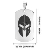 Stainless Steel Gladiator Warrior Champion Dog Tag Keychain - Comfort Zone Studios