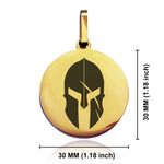 Stainless Steel Gladiator Warrior Champion Round Medallion Keychain