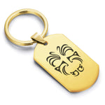 Stainless Steel Maori Warrior Champion Dog Tag Keychain - Comfort Zone Studios
