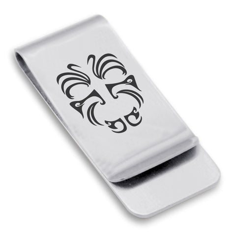 Stainless Steel Maori Warrior Champion Classic Slim Money Clip