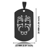 Stainless Steel Maori Warrior Champion Dog Tag Keychain - Comfort Zone Studios