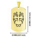 Stainless Steel Maori Warrior Champion Dog Tag Keychain - Comfort Zone Studios