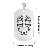 Stainless Steel Maori Warrior Champion Dog Tag Keychain - Comfort Zone Studios