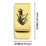 Stainless Steel Ninja Warrior Champion Classic Slim Money Clip
