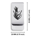 Stainless Steel Ninja Warrior Champion Classic Slim Money Clip