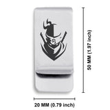 Stainless Steel Ninja Warrior Champion Classic Slim Money Clip