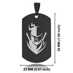 Stainless Steel Ninja Warrior Champion Dog Tag Keychain - Comfort Zone Studios