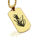 Stainless Steel Ninja Warrior Champion Dog Tag Pendant - Comfort Zone Studios