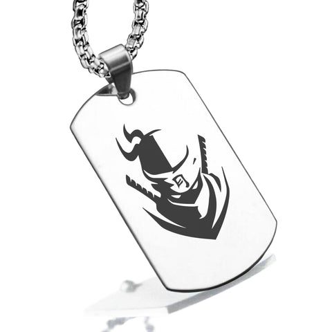 Stainless Steel Ninja Warrior Champion Dog Tag Pendant - Comfort Zone Studios