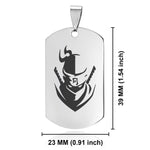 Stainless Steel Ninja Warrior Champion Dog Tag Keychain - Comfort Zone Studios