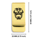 Stainless Steel Persian Immortal Warrior Champion Classic Slim Money Clip
