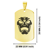 Stainless Steel Persian Immortal Warrior Champion Dog Tag Keychain - Comfort Zone Studios