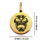 Stainless Steel Persian Immortal Warrior Champion Round Medallion Pendant