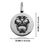 Stainless Steel Persian Immortal Warrior Champion Round Medallion Pendant