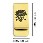 Stainless Steel Pirate Warrior Champion Classic Slim Money Clip