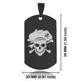 Stainless Steel Pirate Warrior Champion Dog Tag Keychain - Comfort Zone Studios