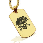 Stainless Steel Pirate Warrior Champion Dog Tag Pendant - Comfort Zone Studios