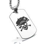 Stainless Steel Pirate Warrior Champion Dog Tag Pendant - Comfort Zone Studios