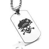 Stainless Steel Pirate Warrior Champion Dog Tag Pendant - Comfort Zone Studios