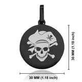 Stainless Steel Pirate Warrior Champion Round Medallion Pendant