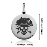 Stainless Steel Pirate Warrior Champion Round Medallion Keychain