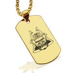 Stainless Steel Samurai Warrior Champion Dog Tag Pendant - Comfort Zone Studios