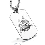 Stainless Steel Samurai Warrior Champion Dog Tag Pendant - Comfort Zone Studios