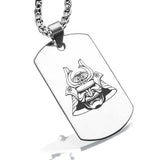 Stainless Steel Samurai Warrior Champion Dog Tag Pendant - Comfort Zone Studios