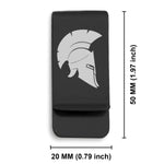 Stainless Steel Spartan Warrior Champion Classic Slim Money Clip
