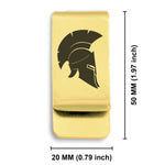 Stainless Steel Spartan Warrior Champion Classic Slim Money Clip