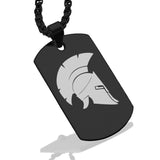 Stainless Steel Spartan Warrior Champion Dog Tag Pendant - Comfort Zone Studios