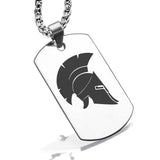 Stainless Steel Spartan Warrior Champion Dog Tag Pendant - Comfort Zone Studios