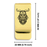 Stainless Steel Viking Warrior Champion Classic Slim Money Clip