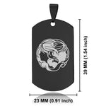 Stainless Steel Gemini Zodiac (Twins) Dog Tag Pendant - Comfort Zone Studios
