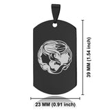 Stainless Steel Gemini Zodiac (Twins) Dog Tag Pendant - Comfort Zone Studios