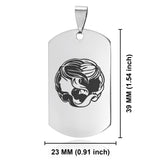 Stainless Steel Gemini Zodiac (Twins) Dog Tag Pendant - Comfort Zone Studios