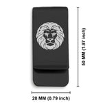 Stainless Steel Leo Zodiac (Lion) Classic Slim Money Clip