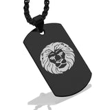 Stainless Steel Leo Zodiac (Lion) Dog Tag Pendant - Comfort Zone Studios