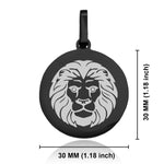 Stainless Steel Leo Zodiac (Lion) Round Medallion Pendant