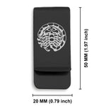 Stainless Steel Scorpio Zodiac (Scorpion) Classic Slim Money Clip