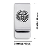 Stainless Steel Scorpio Zodiac (Scorpion) Classic Slim Money Clip