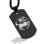 Stainless Steel Sagittarius Zodiac (Centaur Archer) Dog Tag Pendant - Comfort Zone Studios