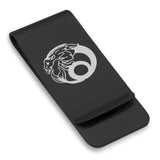 Stainless Steel Capricorn Zodiac (Sea Goat) Classic Slim Money Clip