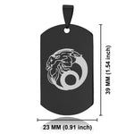 Stainless Steel Capricorn Zodiac (Sea Goat) Dog Tag Keychain - Comfort Zone Studios