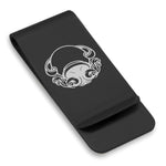 Stainless Steel Aquarius Zodiac (Water Bearer) Classic Slim Money Clip